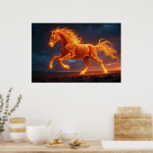Het Vuurpaard Poster (Keuken)