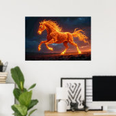 Het Vuurpaard Poster (Thuiskantoor)