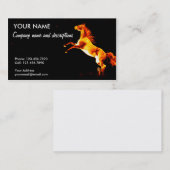 Het vuurpaard visitekaartje (Voorkant / Achterkant)