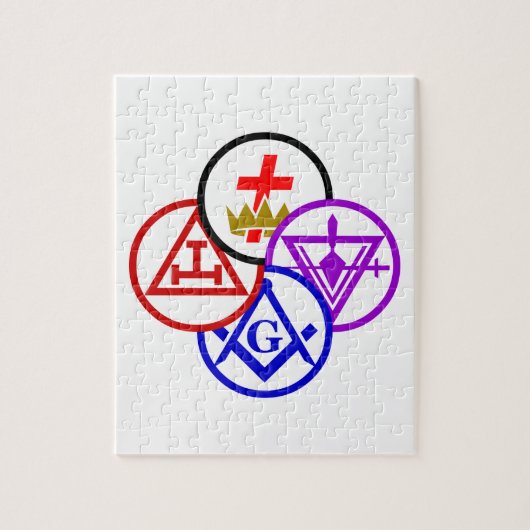 Het Vuurrad van de Rite van York Legpuzzel (Verticaal)