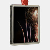 Het vuurwerk licht op de Memorial van de Luchtmach Metalen Ornament (Rechts)