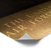 Het vuurwerk licht op de Memorial van de Luchtmach Poster (Hoek)