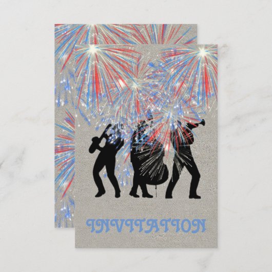 Het Vuurwerk van de gebeurtenis het Begripelijke U Kaart (Voorkant / Achterkant)