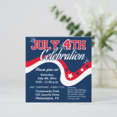 Het Vuurwerk van de Golf van de Dag van de Vierde  Kaart (Staand voorkant)