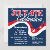 Het Vuurwerk van de Golf van de Dag van de Vierde  Kaart (Voorkant)