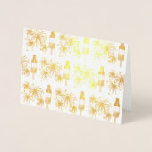 Het Vuurwerk van de Pop van de Raket Popsicle Vier Folie Kaarten (Voorkant)