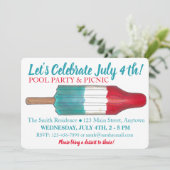 Het Vuurwerk van de Pop van de Raket van de Vierde Kaart (Staand voorkant)