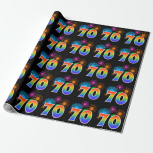 Het Vuurwerk van de pret + Het Patroon van de Cadeaupapier