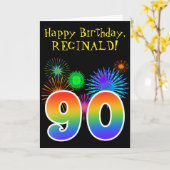 Het Vuurwerk van de pret + Verjaardag van de Kaart (Gele Bloem)