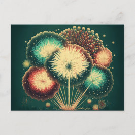 Het Vuurwerk van de terugkeer over het Briefkaart