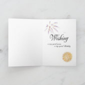 Het Vuurwerk van de verjaardag Kaart (Binnen)