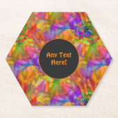 Het Vuurwerk van de viering in Heldere Verf - voeg Kartonnen Onderzetters (Voorkant)