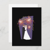 Het Vuurwerk van het huwelijk sparen de Briefkaart (Voorkant / Achterkant)