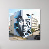 Het waakzame gezicht canvas afdruk (Voorkant)