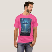 Het waarheidsgetrouwe UFO-Poster T-shirt (Voorkant volledig)