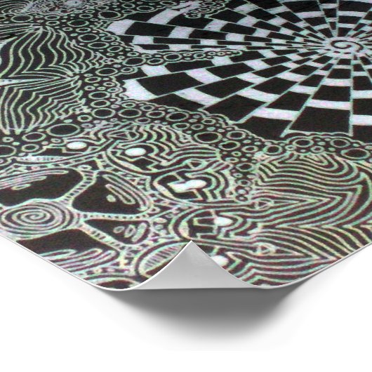 Het waarnemen van een zwart gat poster (Hoek)