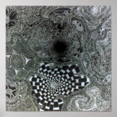 Het waarnemen van een zwart gat poster (Voorkant)