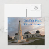 Het Waarnemingscentrum van het Park van Griffith Briefkaart (Voorkant / Achterkant)