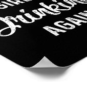 Het waarschuwen de Meisjes Drink opnieuw Poster (Hoek)