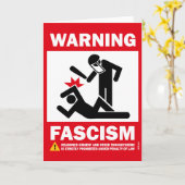Het waarschuwen: Fascisme Kaart (Gele Bloem)
