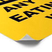 Het waarschuwen het bakken Deer is illegaal Poster (Hoek)