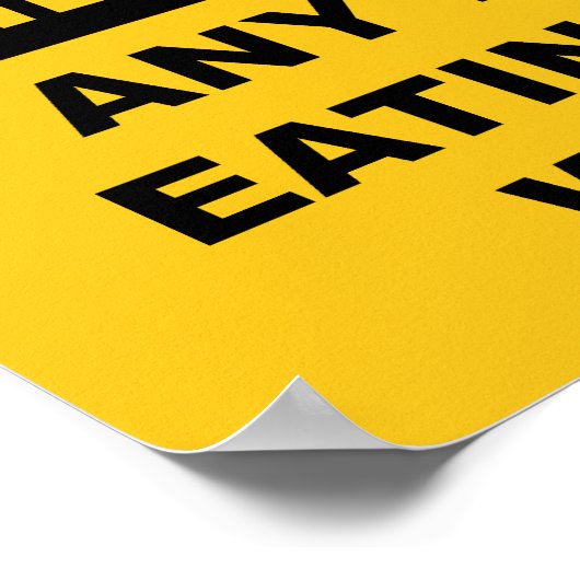 Het waarschuwen het bakken Deer is illegaal Poster (Hoek)