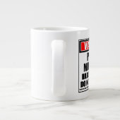 Het waarschuwen van de Manager van het Plant hard Grote Koffiekop (Achterkant)