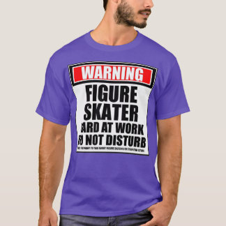 Het waarschuwen van de Skater van het Cijfer op he T-shirt