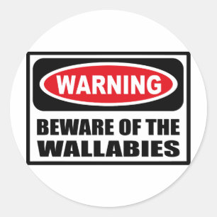 Het waarschuwen VOORZICHTIG ZIJN VAN de Sticker