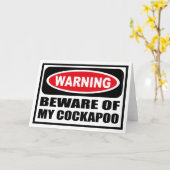 Het waarschuwen VOORZICHTIG ZIJN VAN MIJN Kaart (Gele Bloem)