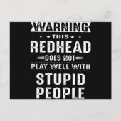 het waarschuwt dat roodkop niet goed speelt met st briefkaart (Voorkant)