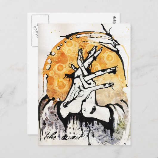 Het wachten briefkaart (Voorkant / Achterkant)