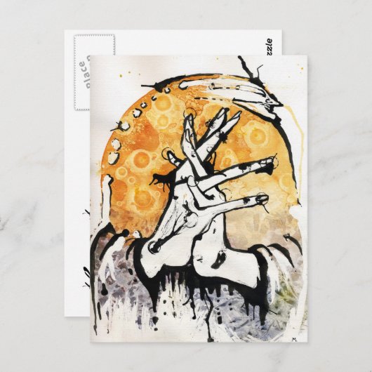 Het wachten briefkaart (Voorkant / Achterkant)