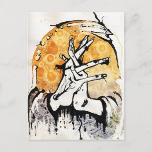 Het wachten briefkaart