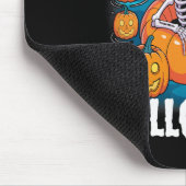 Het wachten is op Halloween Funny Skeleton Spooky Muismat (Hoek)