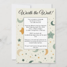 Het wachten op adoptie Baby shower uitnodiging