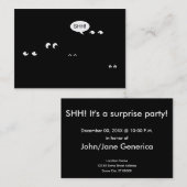 het wachten op de donkere verrassing visitekaartje (Voorkant / Achterkant)