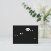 het wachten op de donkere verrassing visitekaartje (Staand voorkant)