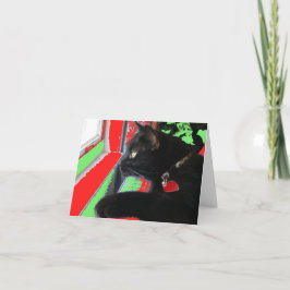 Het wachten op de Kerstkaart van de Kerstman Feestdagen Kaart