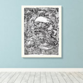 Het wachten op de Maelstrom Canvas Afdruk (Insitu (Houten vloer))