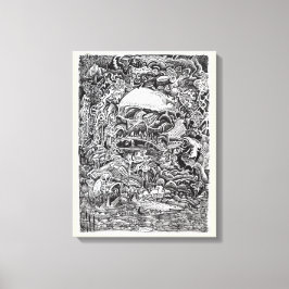 Het wachten op de Maelstrom Canvas Afdruk