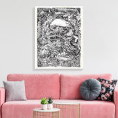 Het wachten op de Maelstrom Canvas Afdruk (Insitu (Woonkamer))