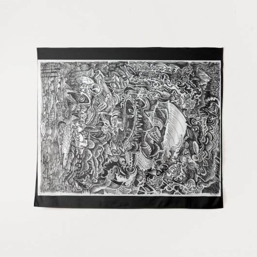 Het wachten op de Maelstrom Wandkleed (Voorkant (horizontaal))