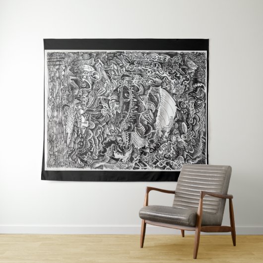 Het wachten op de Maelstrom Wandkleed (In Situ (horizontaal))