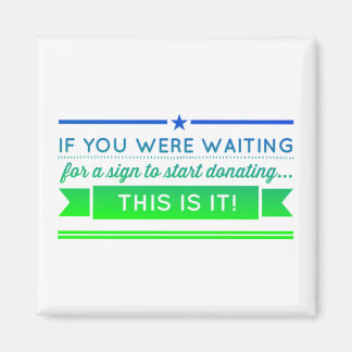 +Het wachten op een teken om te beginnen met doner Magneet