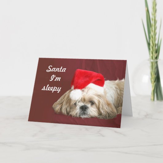 Het wachten op Kerstman Feestdagen Kaart (Voorkant)