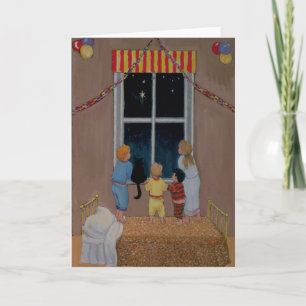 Het wachten op Kerstman Feestdagen Kaart