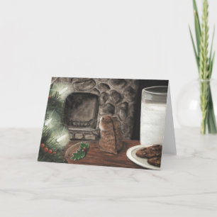 Het wachten op Kerstman Feestdagen Kaart