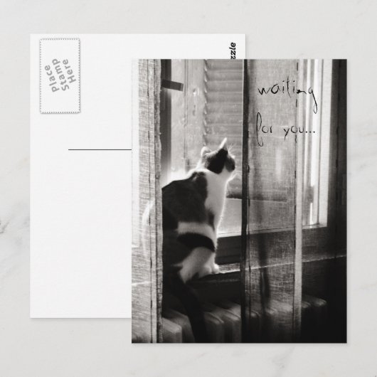 Het wachten op u - Briefkaart (Voorkant / Achterkant)