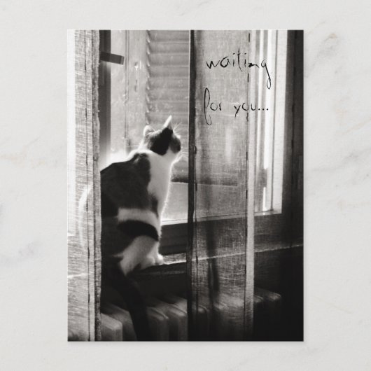 Het wachten op u - Briefkaart (Voorkant)